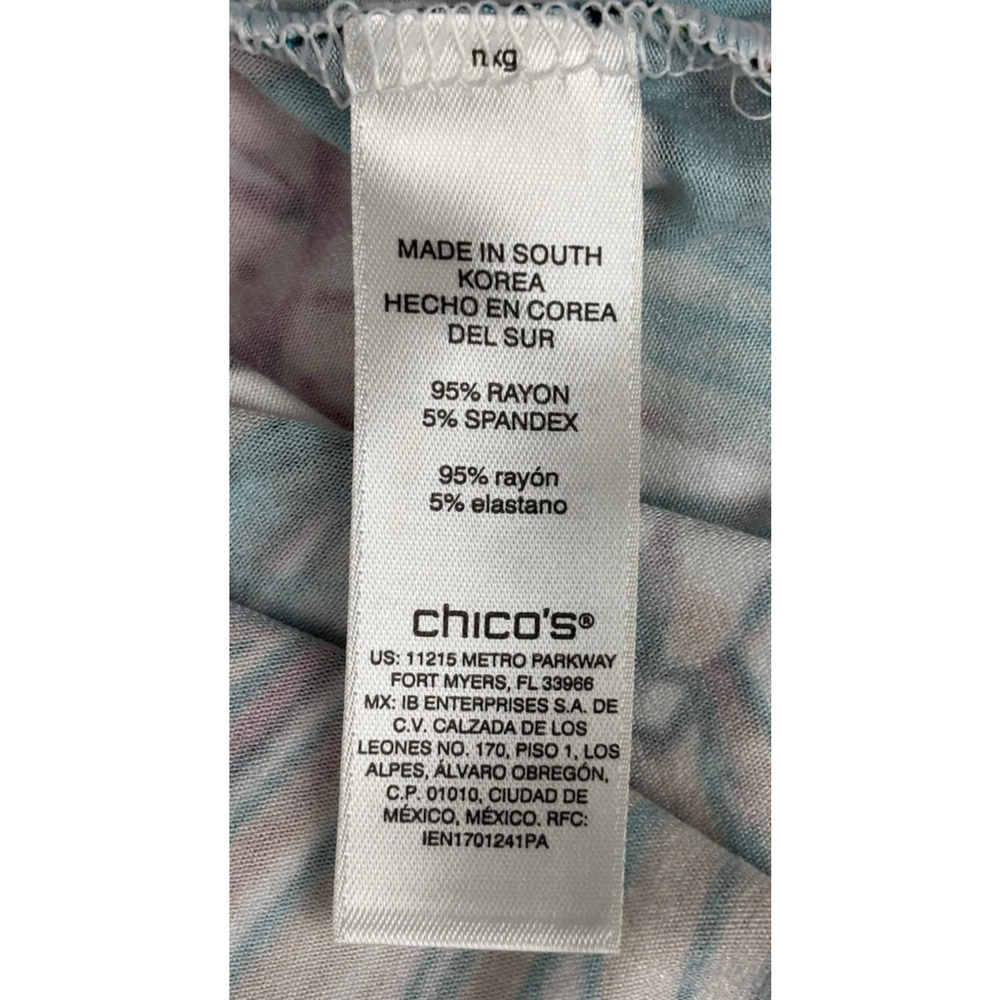 Chico's Tropical Leaf Print Maxi Dress - Multicolor - Picture 10 of 11